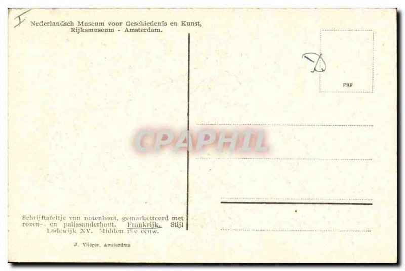 Old Postcard Rijksmuseum Amsterdam