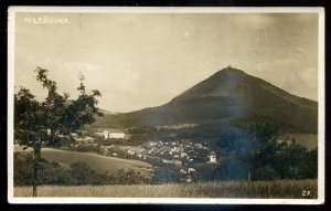 dc1960 - CZECHIA Milesovka 1910s Panoramic View. Real Photo Postcard