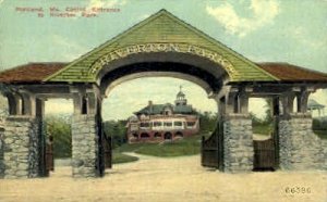 Casino Entrance, Riverton Park in Portland, Maine