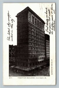 Cincinnati OH, Traction Building, Vintage Ohio Postcard