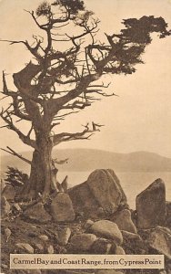 Carmel Bay Coast Range from Cypress Point Carmel CA