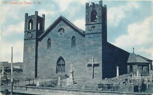 Las Vegas New Mexico Old Church Tom Jones C-1910 Postcard 21-7721