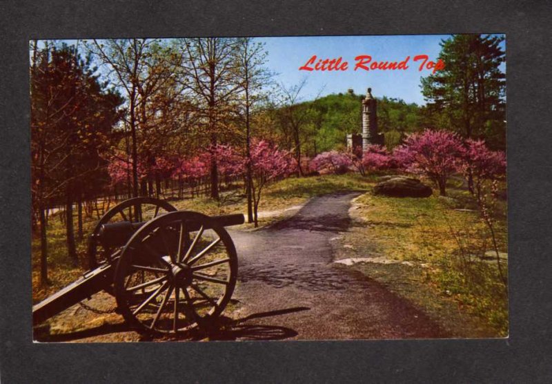 PA Little Round Top Battle Civil War Gettysburg Pennsylvania Postcard Military