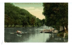 PA - Easton. Bushkill Park, Boating on the River ca 1910