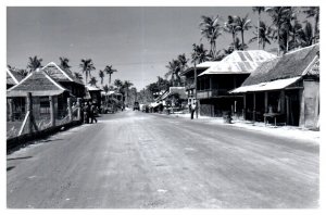 Street Scene Guiuan Samar Philippines 1945 RPPC Postcard Repro