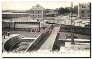 Old Postcard Saint Nazaire Open Pont Tournant
