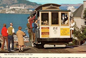 California San Francisco Cable Car Climbing Hyde Street