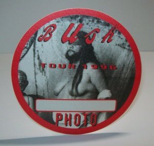 Bush Razorblade Suitcase Backstage Photo Pass Concert Tour Cloth Original 1996