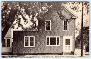 1930-40's RIDGLEY MARYLAND MD CAROLINE SUN PUBLISHING COMPANY BUILDING POSTCARD