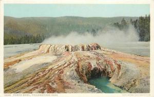 C-1910 Yellowstone Wyoming Phostint Detroit Publishing Postcard Punch Bowl 13594