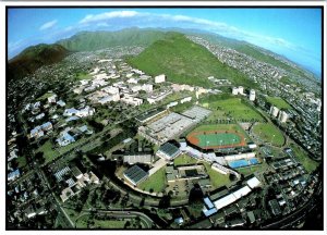 Oahu, HI Hawaii  UNIVERSITY OF HAWAII At MANOA  Campus Aerial View  4X6 Postcard
