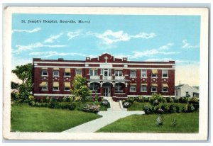 c1920's St. Joseph's Hospital Pathways Entrance Boonville Missouri MO Postcard