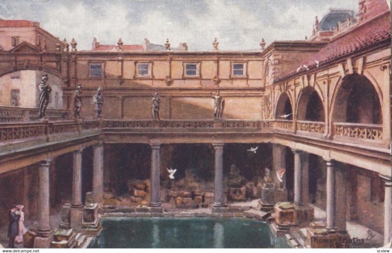 BATH, Roman baths, 1912; TUCK 1478