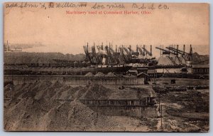 K38/ Conneaut Harbor Ohio Postcard c1910 Machinery Railroad Ore 384