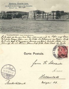 turkey, CONSTANTINOPLE, Palais Dolma-Bagtché (1905) H.A.L. Line Postcard