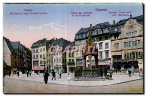 Old Postcard Mainz Marktplatz und Marktbruunen Mainz Place du Marche and the ...