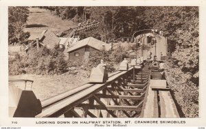 Looking Down On Halfway Station, Mt. Cranmore Skimobiles, North Conway, New H...