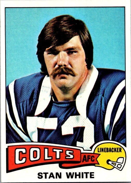 1975 Topps Football Card Stan White Baltimore Colts