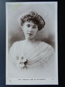 Span Royalty Victoria Eugenie HRH PRINCESS ENA OF BATTENBERG c1906 RP Postcard