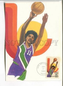 485953 USA 1983 year maximum card los angeles olympics basketball