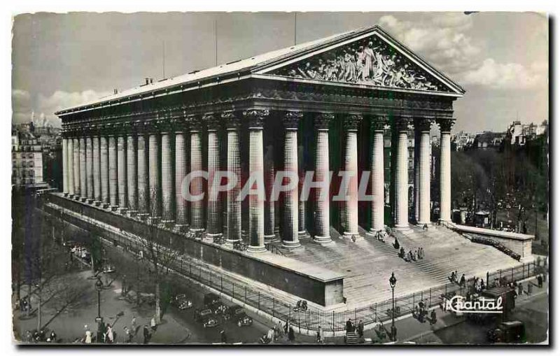 CARTE Postale Old Paris Church of the Madeleine