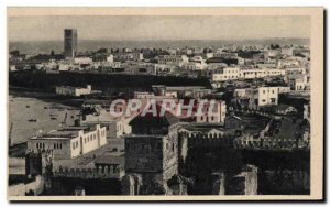 Postcard Old Quarter Rabat Hassan Tower View Oudaias Morocco