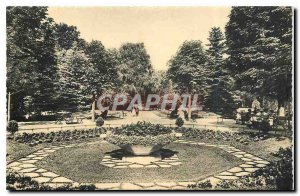 Old Postcard Vittel In the Park Flowers A basket
