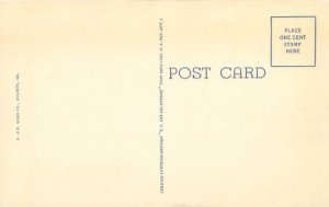 Atlanta Georgia Greyhound Bus Station & Restaurant Art Deco Linen Postcard 