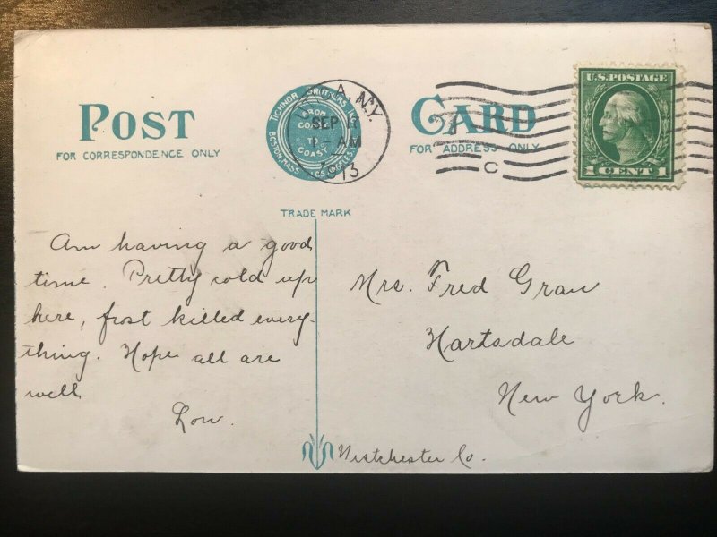 Vintage Postcard 1913 Masonic Home and Rutger Street Utica New York