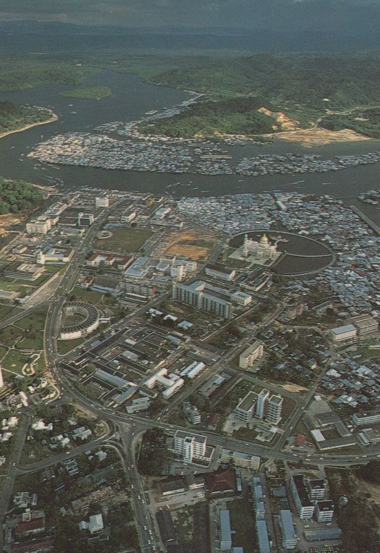 Pemandangan Bandar Seri Begawan Kuala Lumpur Aerial Postcard