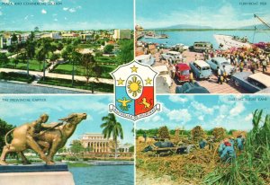 Vintage Postcard Four Attractive Tourist Destination In Bacolod City Philippines