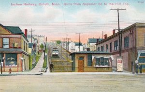 Duluth Minnesota Incline Railway USA Old Postcard