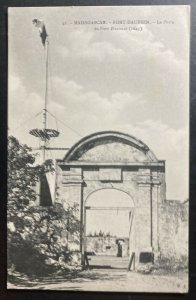 Mint Madagascar RPPC Real Picture Postcard Port Dauphin Gate View