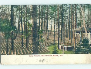 Pre-1907 CAMP SCENE Old Orchard Beach Maine ME AE3417