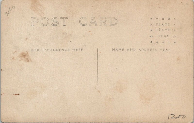 RPPC Four Handsome Dapper Men Derby Hats Mustache c1910 Studio Photo Postcard V5