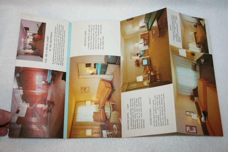 Vintage Late 1960s / Early 1970s HEATHMAN HOTEL Portland Oregon HOTEL BROCHURE 