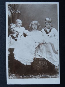 King George V - THE PRINCE OF WALES' 5 CHILDREN c1906 RP Postcard by Rotary