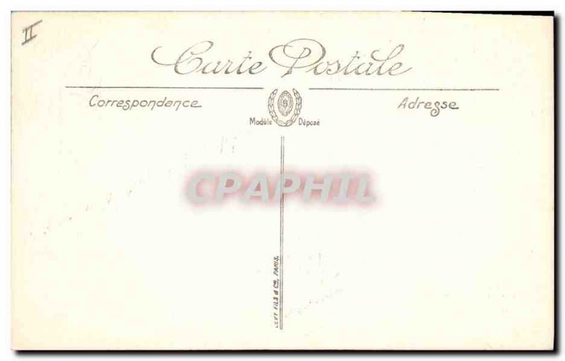 Old Postcard Tennis Chatelguyon In the park