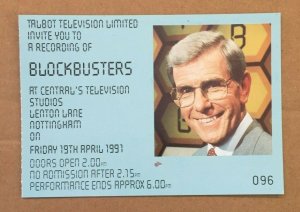 UNUSED PC - TALBOT TELEVISION INVITES YOU TO BLOCKBUSTERS, NOTTINGHAM ENGLAND