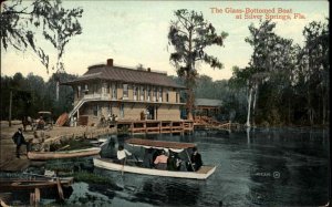 Silver Springs Florida FL Glass-Bottomed Boat c1910 Vintage Postcard