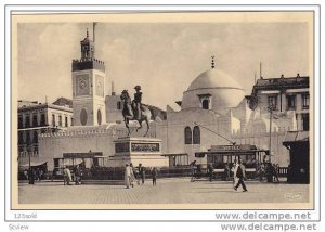 Algeria - Alger La Mosque & statue du Duc d'Orleans - Mosquee , 00-10s