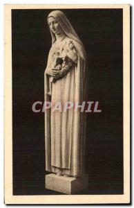 Old Postcard Douaumont Ossuary Statue of St. Therese of the Child Jesus