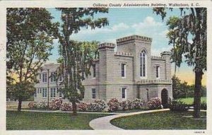 South Carolina Walterboro Colleton County Administration Building Curteich