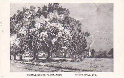 South Carolina White Hall Myrtle Grove Plantation Artvue