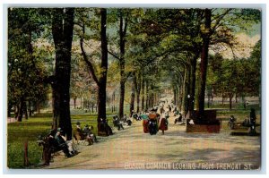 c1910's Boston Common Looking From Tremont St. Massachusetts MA Postcard 