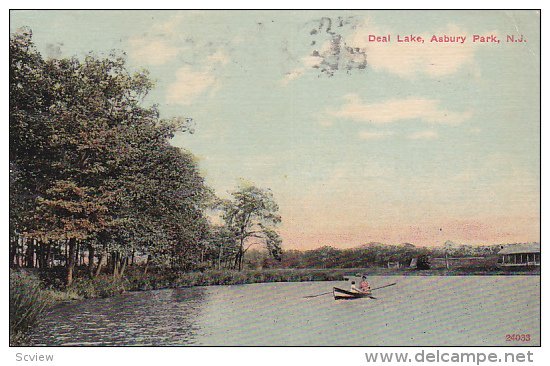 Deal Lake, ASBURY PARK, New Jersey, PU-1917