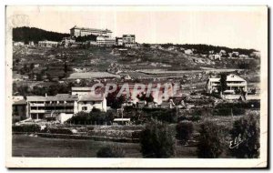 Postcard Old Font Romeu panoramic view of Odeille down the Clinic Odeille