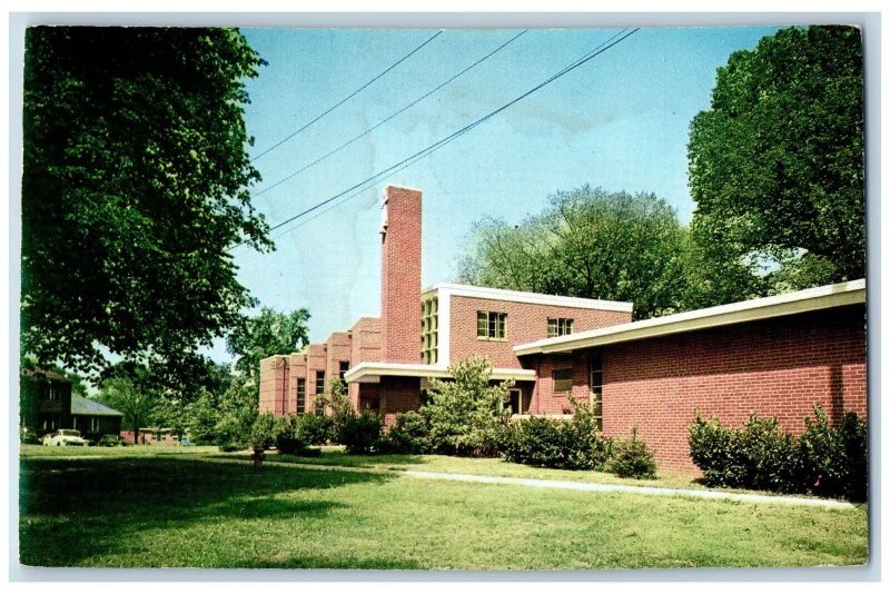 Knoxville Tennessee Postcard Young Memorial Music Building Exterior 1963 Vintage