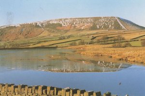 Black Moss Reservoir Pendle Hill Lancashire Postcard