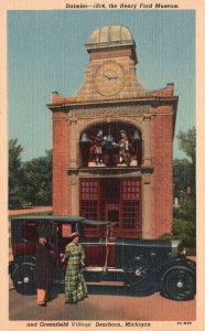 Vintage Postcard Daimler The Henry Ford Museum Greenfield Village Dearborn Mich.